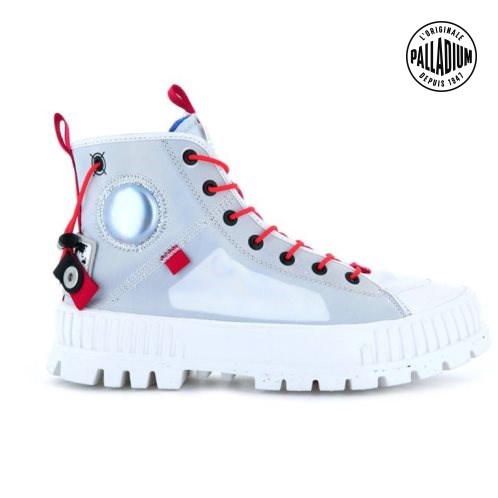 Bottes Palladium Pallashock Mid Ticket To Earth Homme Bleu Clair | FR WZN219A